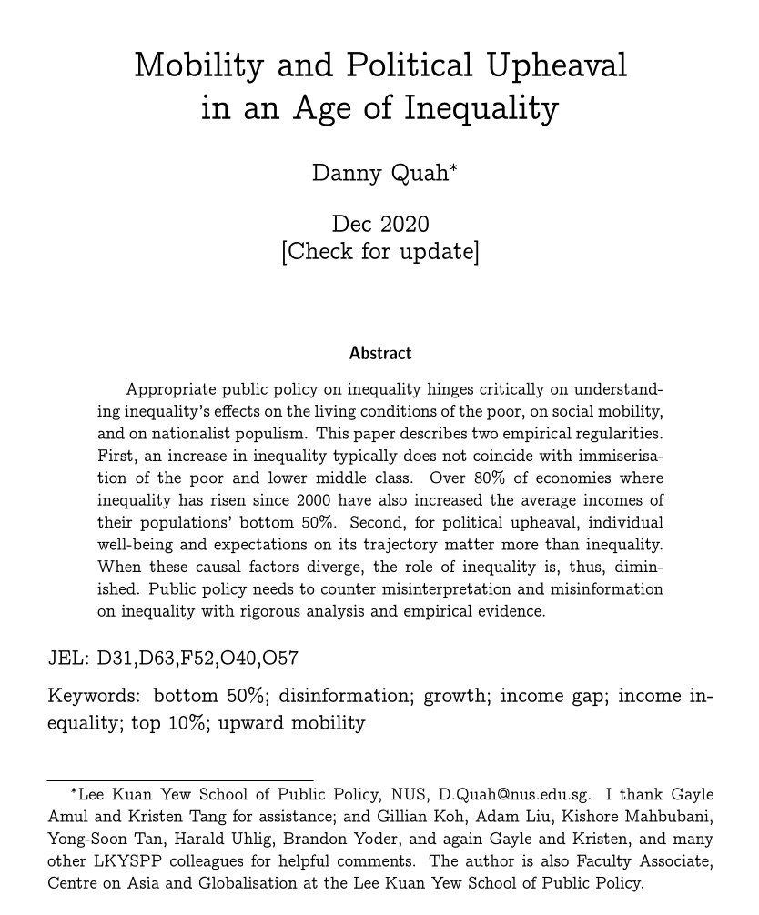 Mobility and Political Upheaval in an Age of Inequality - Titlepage
