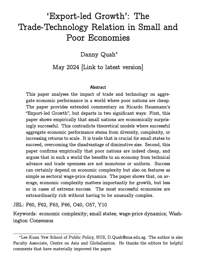 'Export-Led Growth': Trade-Technology in Small and Poor Economies - Titlepage