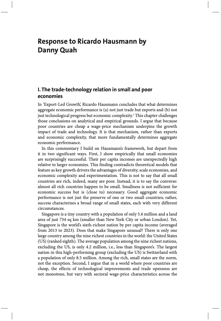 The Trade-Technology Relation in Small and Poor Economies - Titlepage