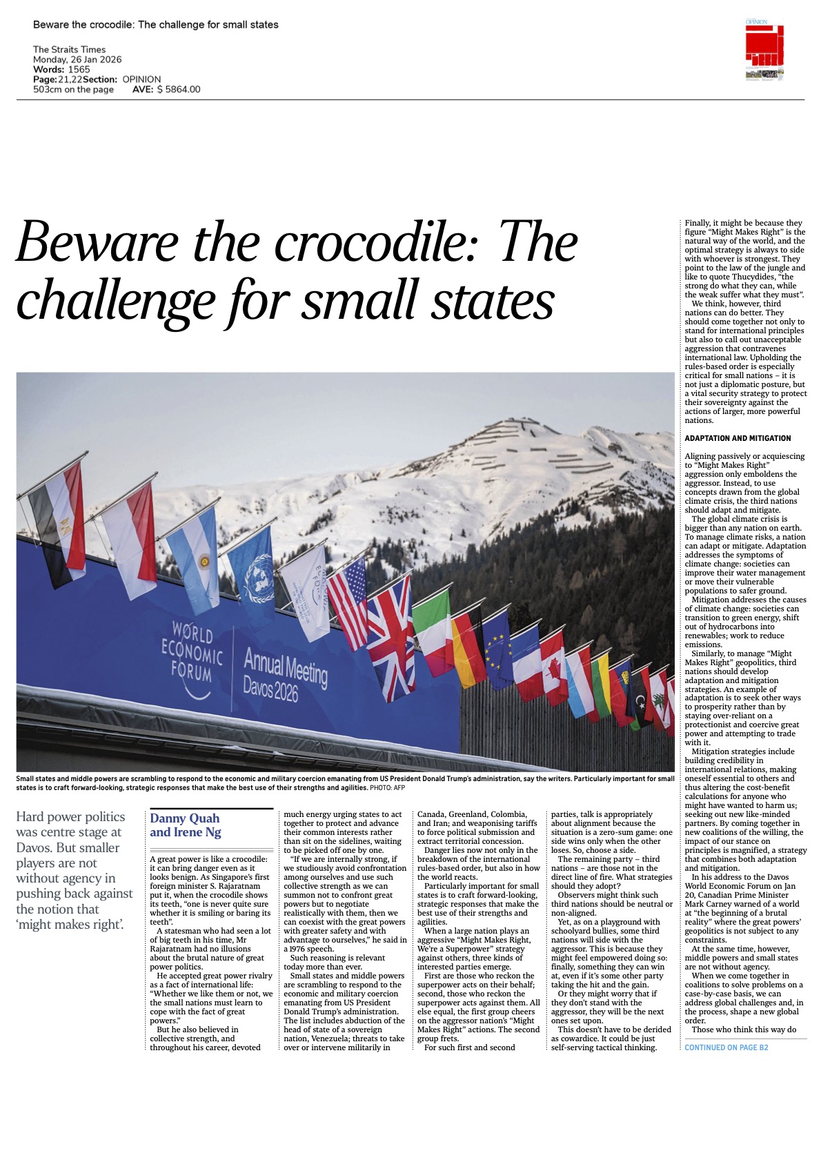 The Challenge for Small States - titlepage